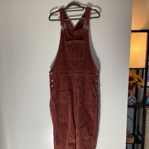 American Eagle Corduroy Overalls, Size Large